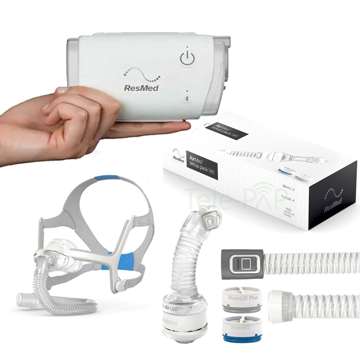 ResMed AirMini AutoSet with AirFit N20 Nasal Mask