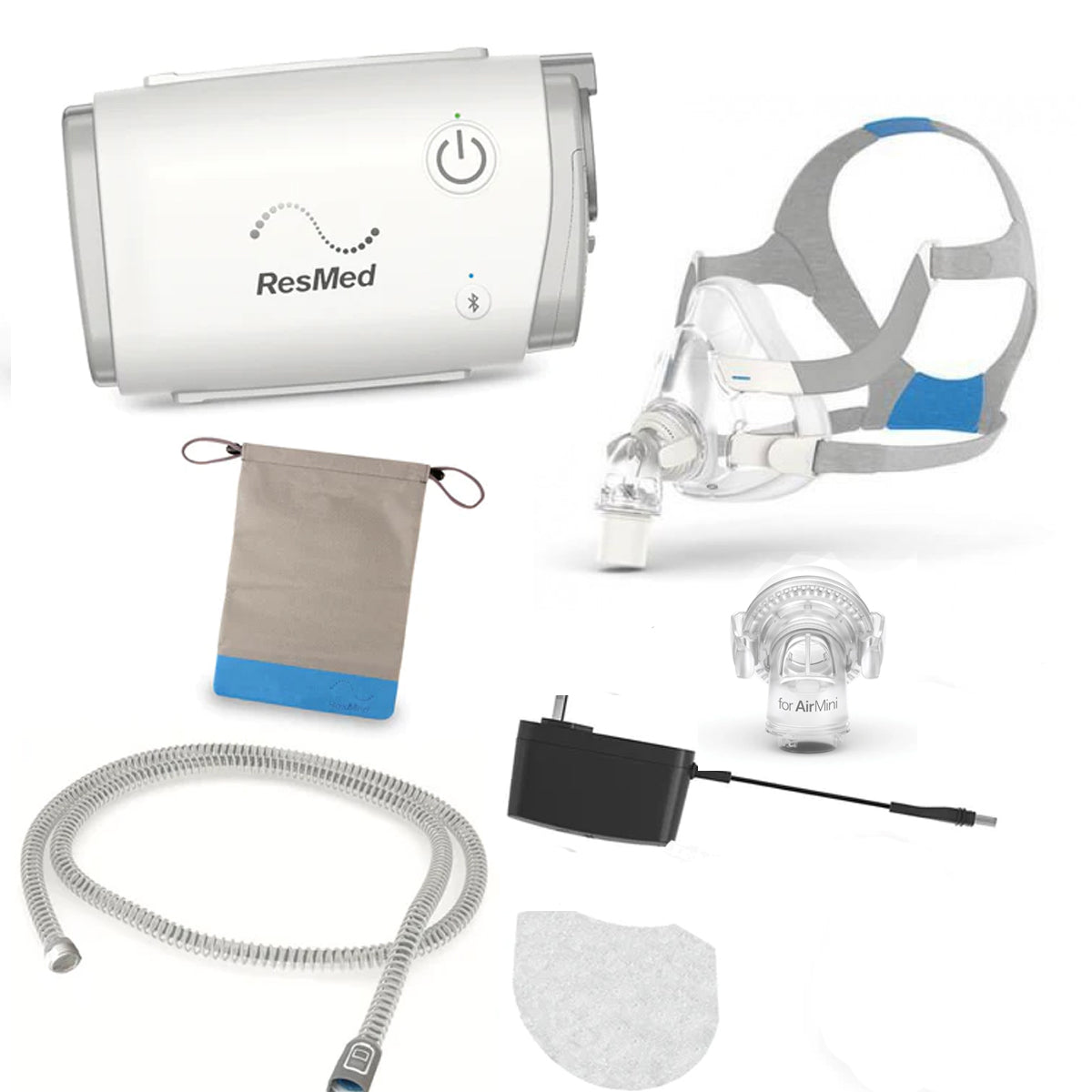 ResMed AirMini AutoSet with Airfit F20 Full Face Mask