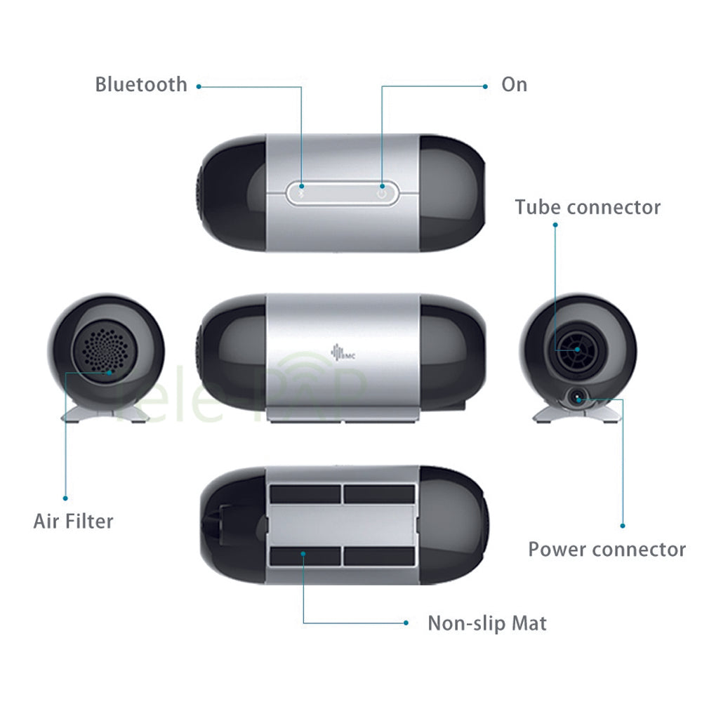 BMC M1 Mini AutoCPAP with P2 Nasal Pillow Mask