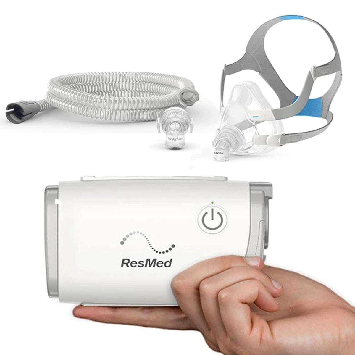 ResMed AirMini AutoSet with Airfit F20 Full Face Mask – Tele-PAP.com