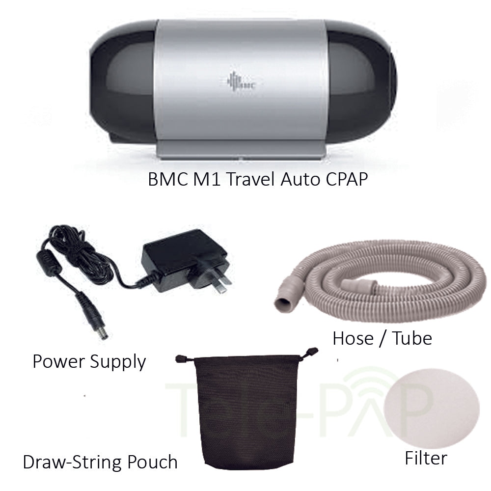BMC M1 Mini AutoCPAP with P2 Nasal Pillow Mask